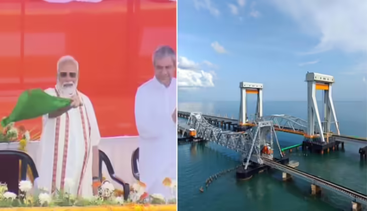വെര്‍ട്ടിക്കല്‍ ലിഫ്റ്റിങ്’ സംവിധാനം; 535 കോടി ചെലവ്, 2.08 കി.മീ. നീളം: പുതിയ പാമ്പൻ പാലം പ്രധാനമന്ത്രി ഉദ്‌ഘാടനം ചെയ്‌തു