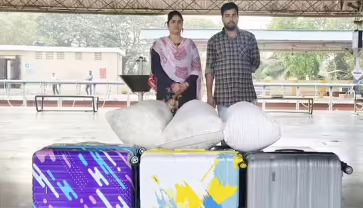 മൂന്ന് ട്രോളി ബാഗുകളിലായി 47 കിലോ കഞ്ചാവ്; യുവാവും യുവതിയും പാലക്കാട് പിടിയിൽ