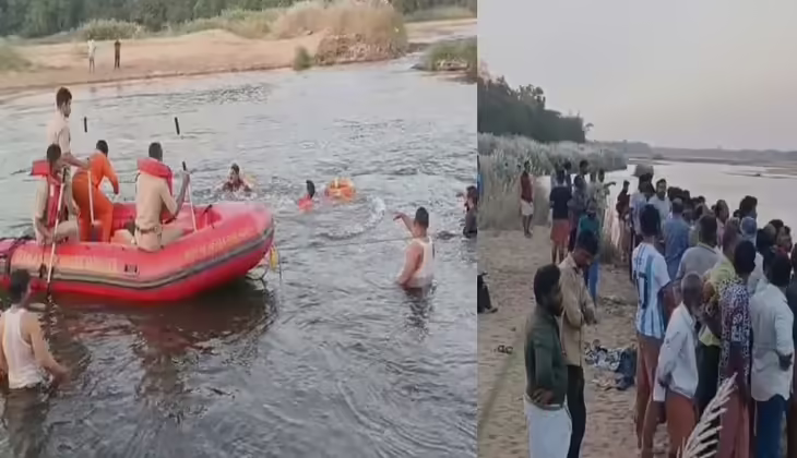 ഭാരതപുഴയില് നാലംഗ കുടുംബം ഒഴുക്കില്പ്പെട്ടു; രണ്ട് മരണം