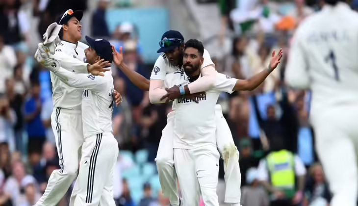 ത്രില്ലർ പോരാട്ടത്തിനൊടുവിൽ ഓവലിൽ ഇന്ത്യൻ വിജയഗാഥ, ജയം 6 റൺസിന്; സിറാജിന് അഞ്ച് വിക്കറ്റ്