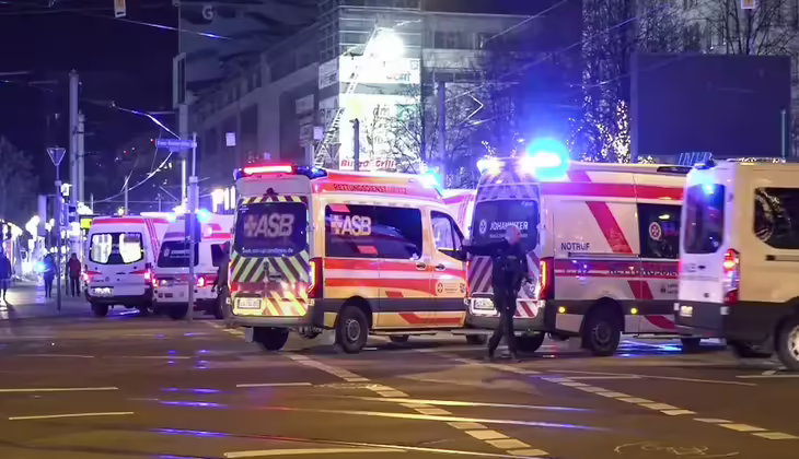 ജർമനിയിലെ ക്രിസ്മസ്‌ മാർക്കറ്റിലേക്ക് കാറോടിച്ച് കയറ്റി സൗദി പൗരൻ; രണ്ട് മരണം, 68 പേർക്ക് പരുക്ക്