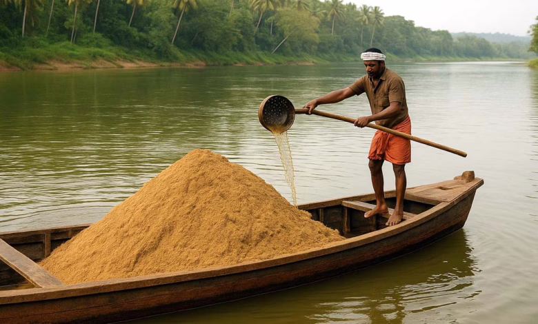 Sand-Dredging-from-Rivers-Resumes-in-Kerala-After-Nine-Years